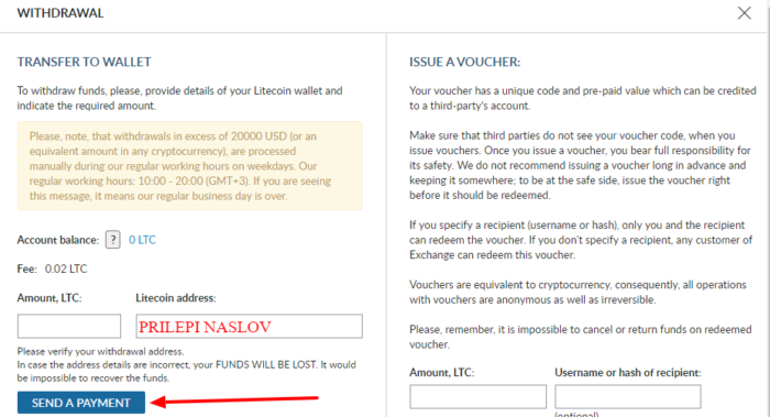 pošlji kriptovaluto na drugo borzo