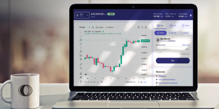 Trgovanje s kriptovalutami na računalniku
