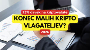 obdavčitev kriptovalut v letu 2026 - 25%